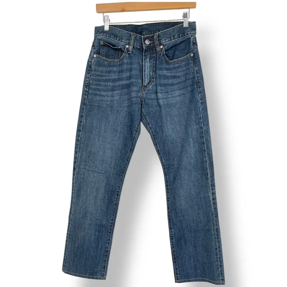 Brooks Brothers Mens Jeans Dark Denim Supima Cotton Straight Fit 30x30 USA Made